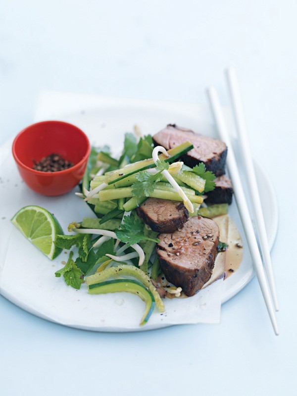 Sticky black pepper pork