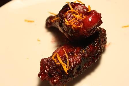 Sticky blackberry honey hot wings