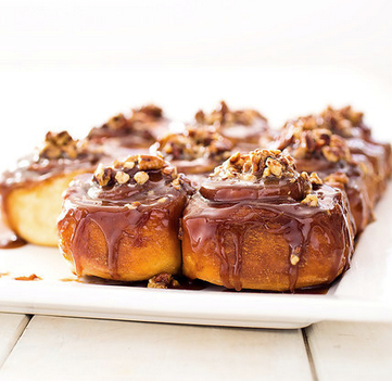 Sticky buns from the freezer