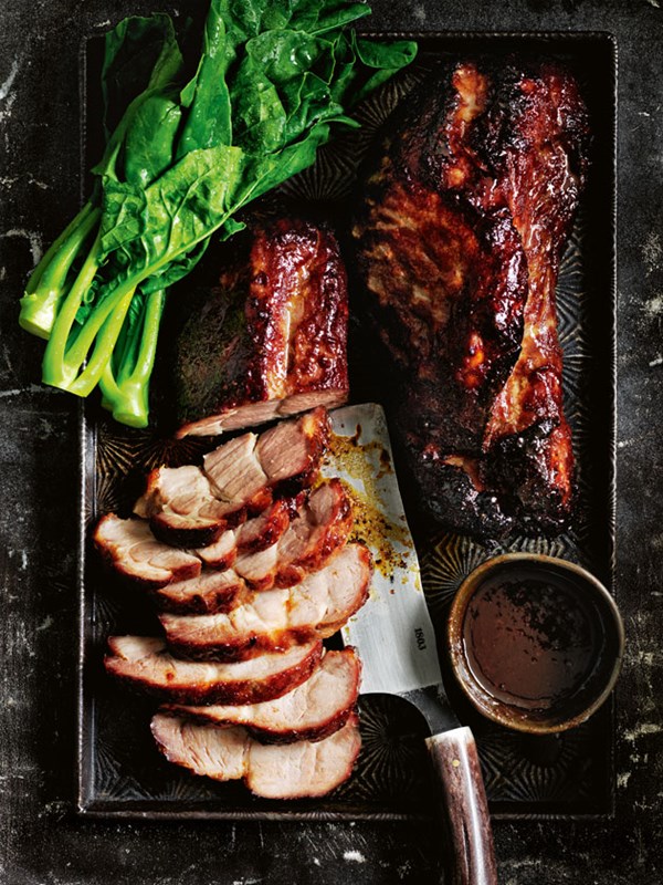 Sticky char siu roasted pork