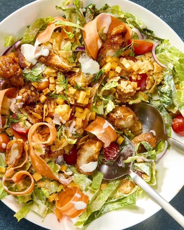 Sticky chicken salad