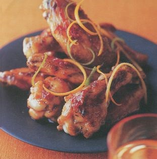 Sticky citrus chicken wings