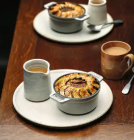 Sticky date and banana puddings