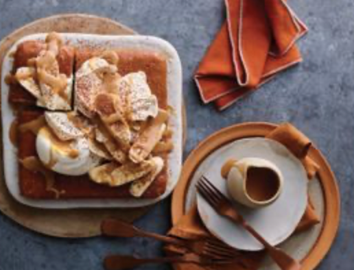 Sticky date Banoffee slice with butterscotch sauce