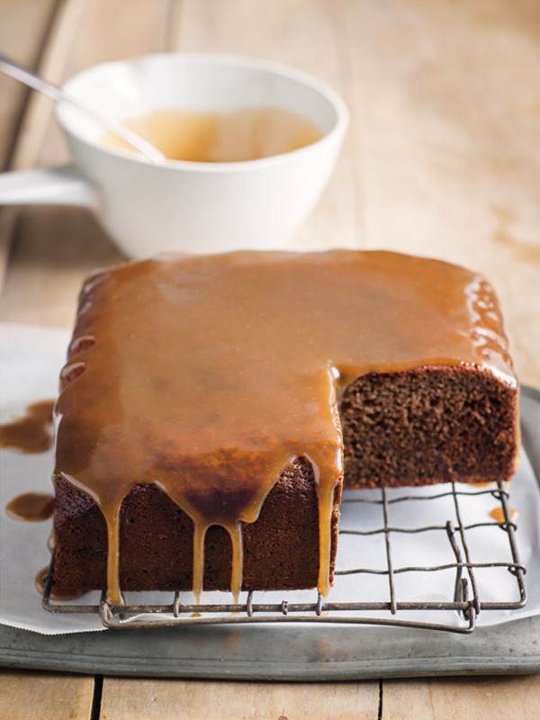 Sticky date cake with toffee sauce