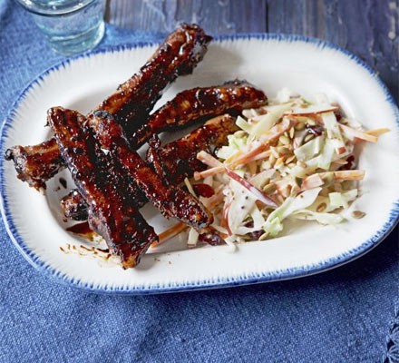 Sticky glazed ribs