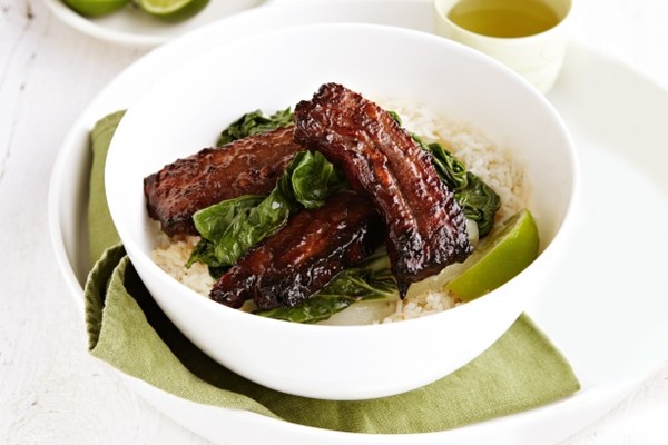Sticky hoisin pork ribs
