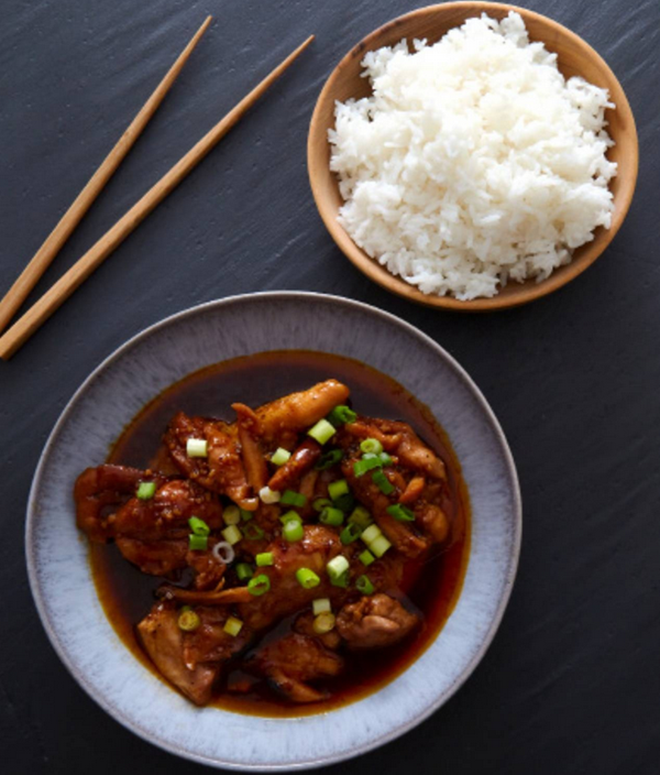 Sticky honey garlic chicken
