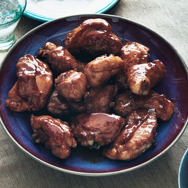 Sticky honey-soy chicken legs