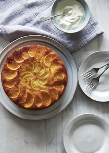 Sticky lemon and orange cake