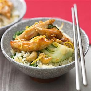 Sticky lemon chicken