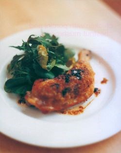 Sticky lemon chicken pieces