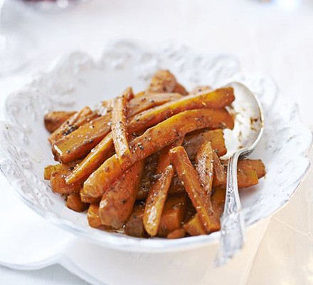 Sticky liquorice carrots 