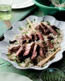 Sticky Malaysian lamb with Penang Garden rice