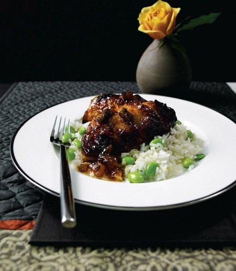 Sticky mango chicken