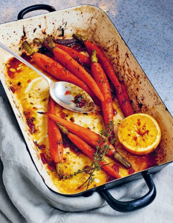 Sticky marmalade carrots