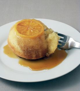 Sticky orange and Marsala pudding