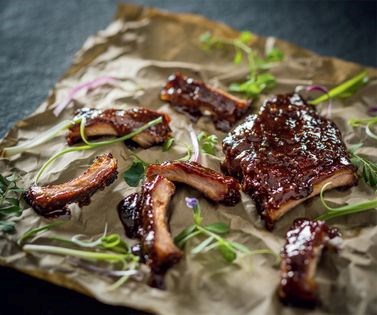 Sticky pork ribs