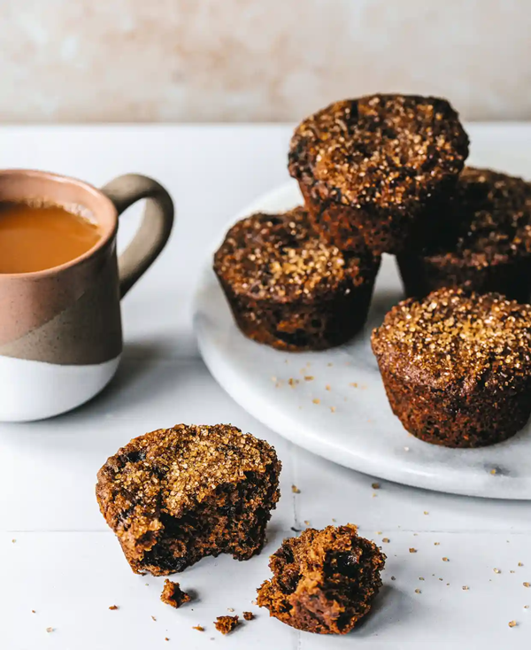 Sticky prune teacakes