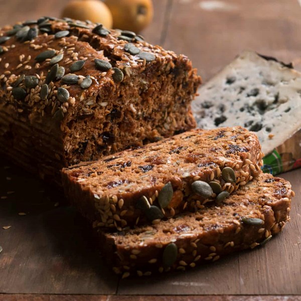 Sticky, seeded fruit bread
