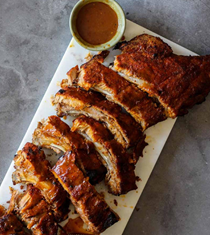 Sticky sheet-pan pork ribs