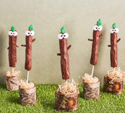 Sticky stick biscuits
