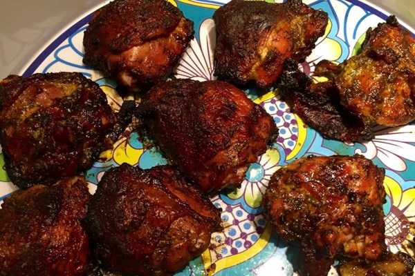 Sticky Thai grilled chicken