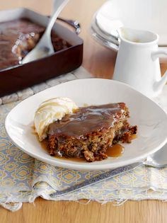 Sticky toffee and banana pudding
