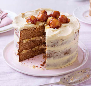 Sticky toffee apple caramel cake