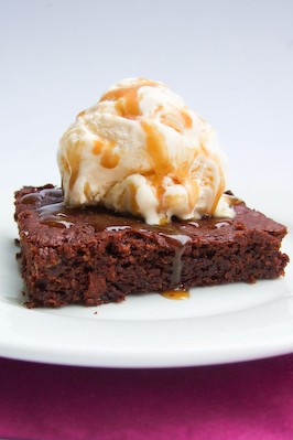 Sticky toffee banana brownies