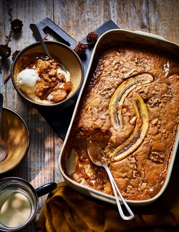 Sticky toffee banana pudding