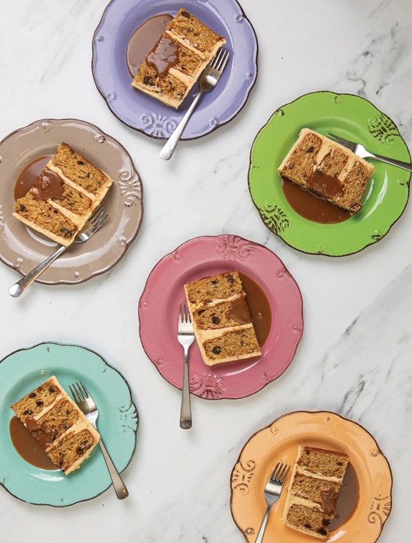 Sticky toffee layer [cake] with browned buttercream