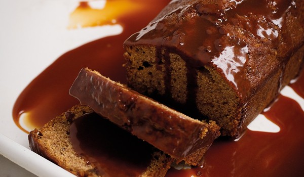 Sticky toffee pudding with salted caramel