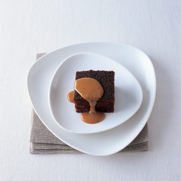 Sticky toffee pudding with toffee sauce
