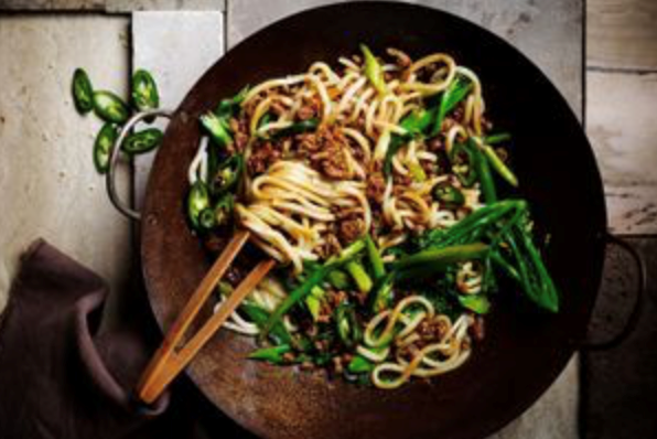 Sticky turkey stir-fry