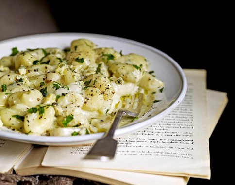Stilton & pear gnocchi