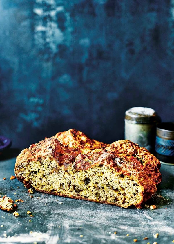 Stilton & walnut soda bread