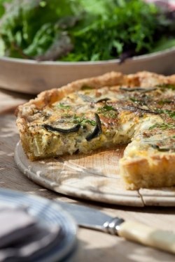Stilton and celery tart