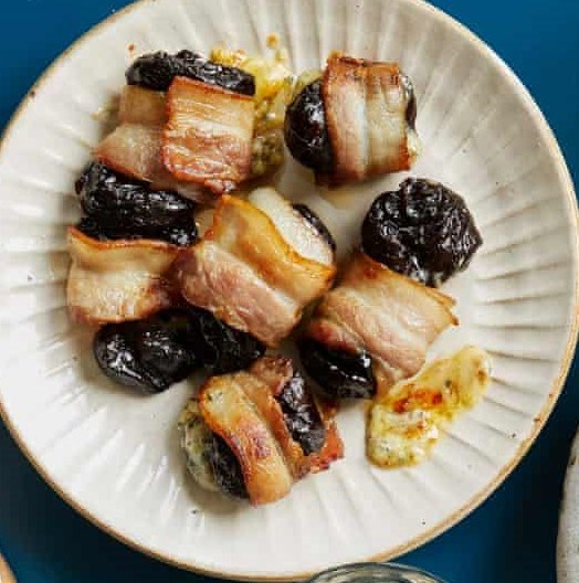 Stilton-stuffed prunes