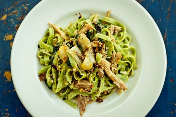 Stinging nettle pasta