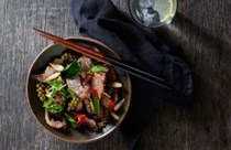Stir fried beef (Pad cha beef)