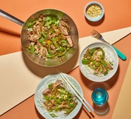 Stir-fried beef with ginger