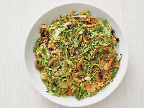 Stir-fried Brussels sprouts