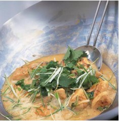 Stir-fried chicken with lime and coconut