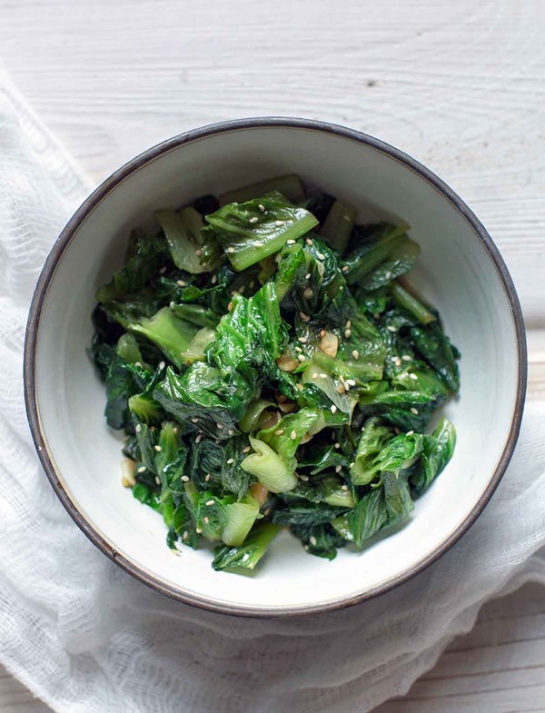 Stir fried lettuce