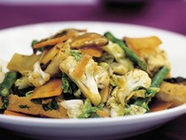 Stir-fried mixed vegetables