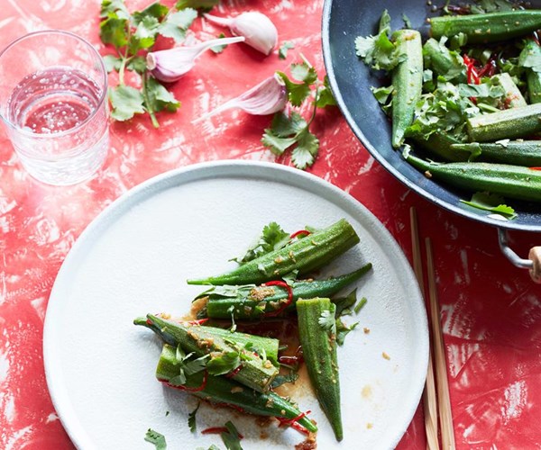 Stir-fried okra