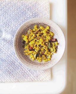 Stir-fried snake gourd (Pudalangai varai)