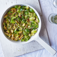 Stir-fried sprouts with sesame and ginger