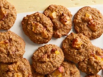 Stone fruit and quinoa breakfast cookies 